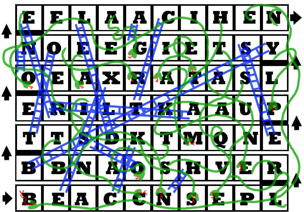 A chaotic game of Snakes and Ladders